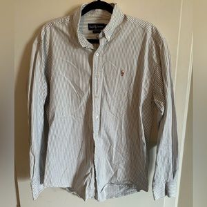 Gray & White Ralph Lauren Button Down